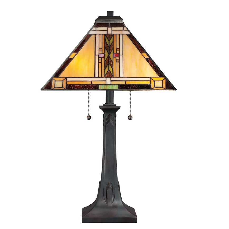Quoizel - Stolná lampa Tiffany NAVAJO 2xE27/60W/230V