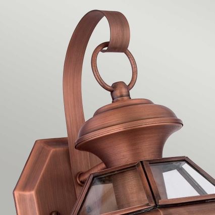 Quoizel - Vonkajšie nástenné svietidlo NEWBURY 1xE27/60W/230V IP44 medené