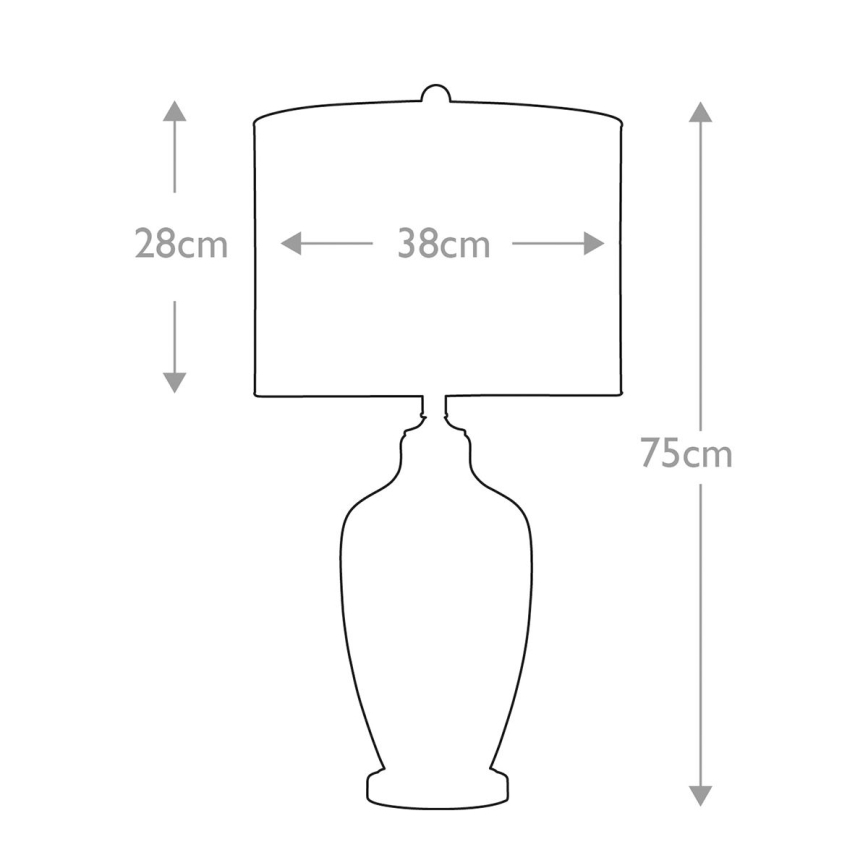 Quoizel - Stolná lampa NICOLLS 1xE27/100W/230V