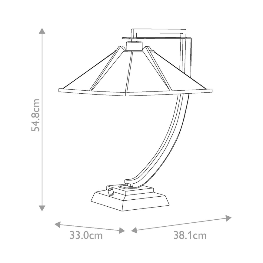 Quoizel - Stolná lampa POMEROY 1xE27/60W/230V