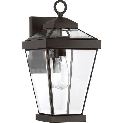 Quoizel - Vonkajšie nástenné svietidlo RAVINE 1xE27/60W/230V IP44 hnedá