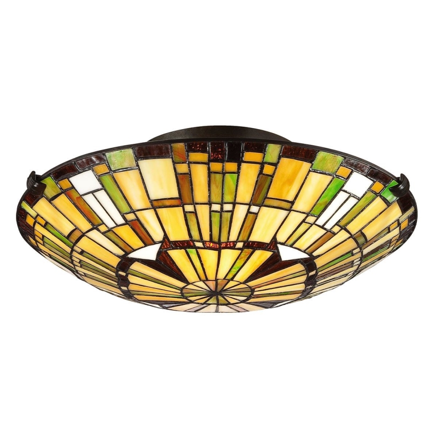 Quoizel - Stropné svietidlo Tiffany REED 2xE27/60W/230V pr. 42 cm