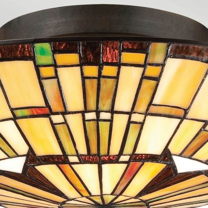 Quoizel - Stropné svietidlo Tiffany REED 2xE27/60W/230V pr. 42 cm