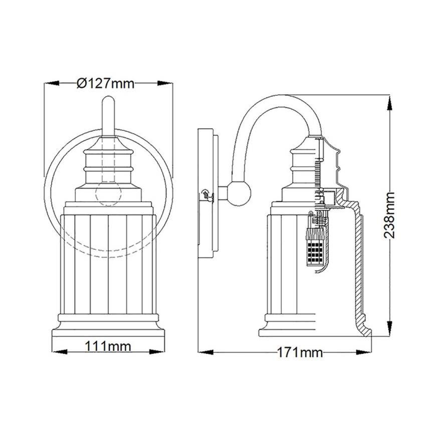 Quoizel - LED Kúpeľňové nástenné svietidlo SWELL 1xG9/3W/230V IP44