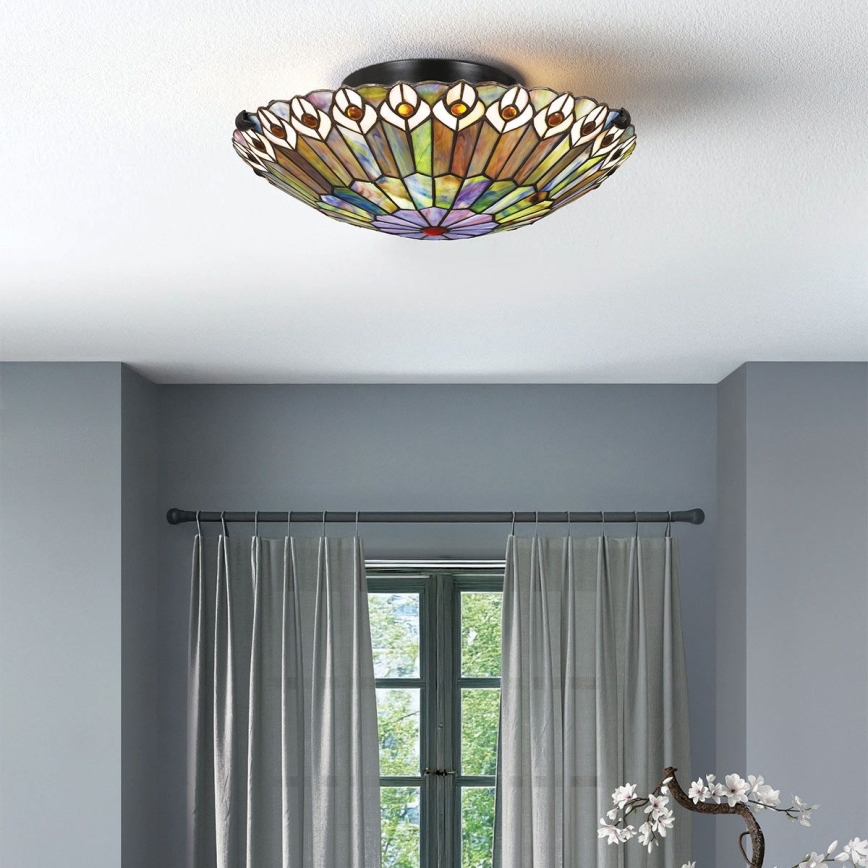 Quoizel - Stropné svietidlo Tiffany WATKINS 2xE27/60W/230V, priemer 42 cm