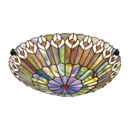 Quoizel - Stropné svietidlo Tiffany WATKINS 2xE27/60W/230V, priemer 42 cm