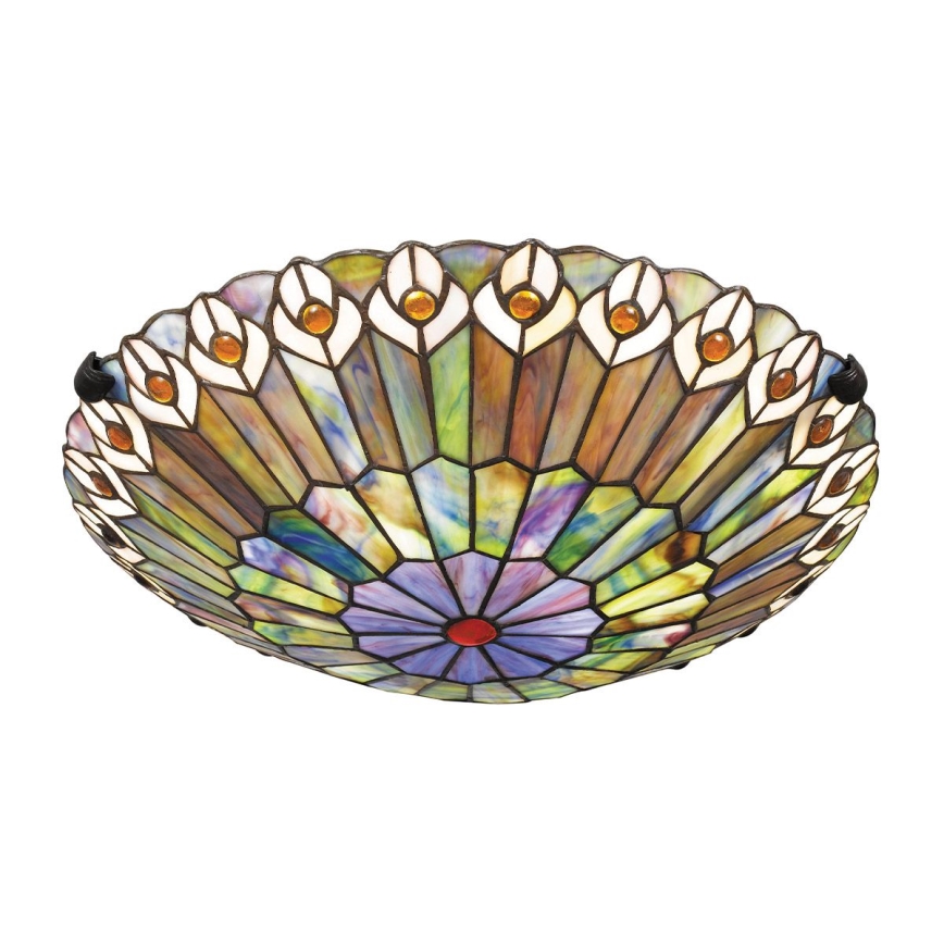 Quoizel - Stropné svietidlo Tiffany WATKINS 2xE27/60W/230V, priemer 42 cm