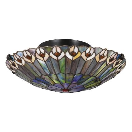 Quoizel - Stropné svietidlo Tiffany WATKINS 2xE27/60W/230V, priemer 42 cm