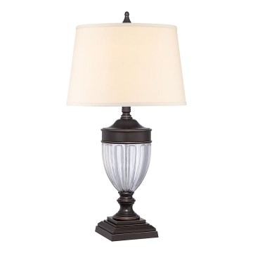 Quoizel - Stolná lampa DENNISON 1xE27/60W/230V bronzová