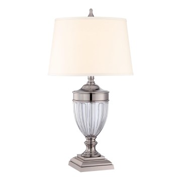 Quoizel - Stolná lampa DENNISON 1xE27/60W/230V lesklý chróm