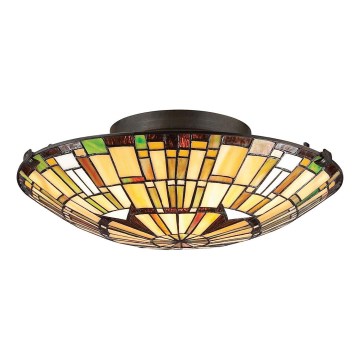 Quoizel - Stropné svietidlo Tiffany REED 2xE27/60W/230V pr. 42 cm