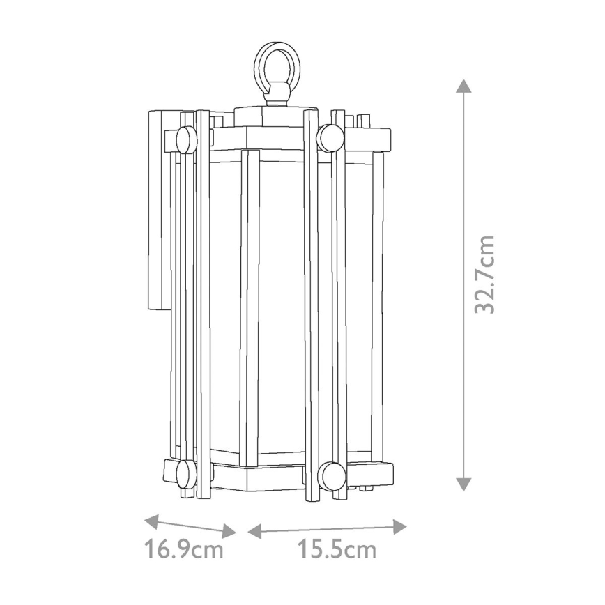 Quoizel - Vonkajšie nástenné svietidlo GOLDENROD 1xE27/100W/230V IP44