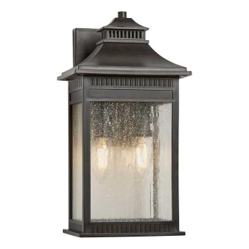 Quoizel - Vonkajšie nástenné svietidlo LIVINGSTON 2xE14/40W/230V IP44