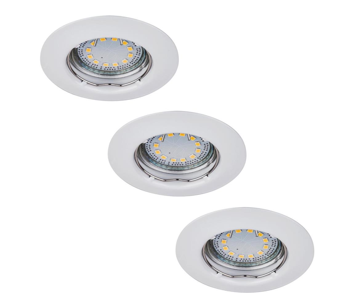 Rabalux 1046 - SADA 3x LED podhľadových svietidiel LITE 3xGU10-LED/3W/230V 1046