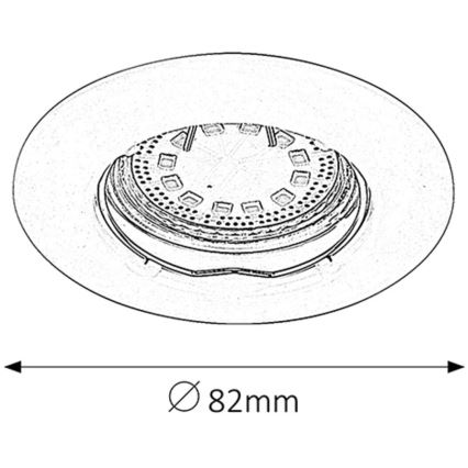 Rabalux - SADA 3xLED Podhľadové svietidlo 3xGU10/3W/230V IP40