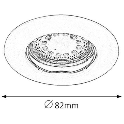 Rabalux - SADA 3xLED Kúpeľňové podhľadové svietidlo 3xGU10/3W/230V IP44