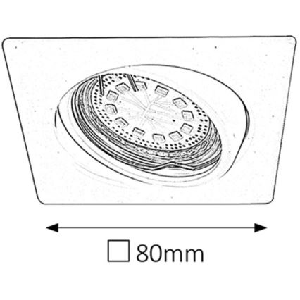 Rabalux - SADA 3xLED Podhľadové svietidlo 3xGU10/3W/230V IP40