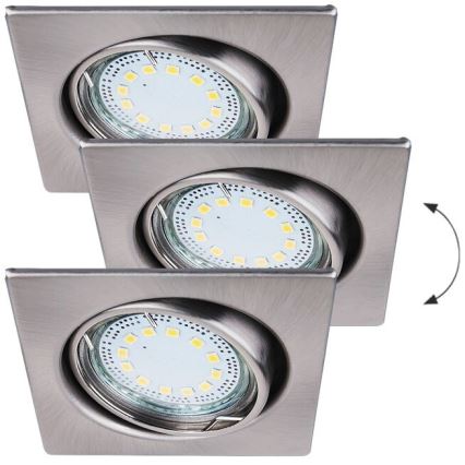 Rabalux - SADA 3xLED Podhľadové svietidlo 1xGU10/3W/230V IP40