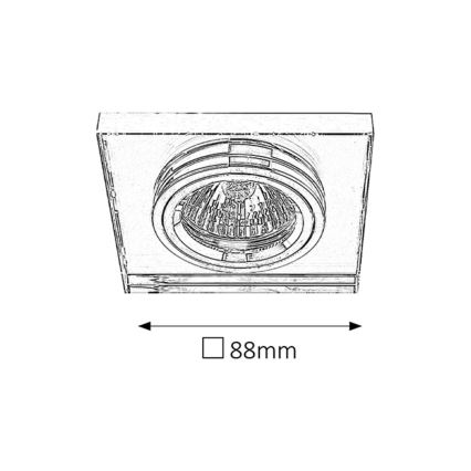 Rabalux - Podhĺadové svietidlo 1xGU5,3/50W/12V