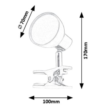 Rabalux - LED Lampa s klipom LED/5W/230V