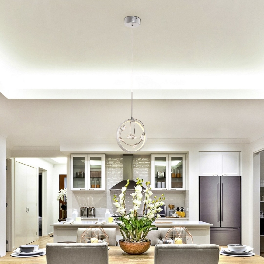 Rabalux - LED Krištáľový luster na lanku LED/7W/230V