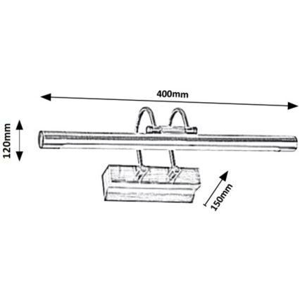 Rabalux - LED Obrazové svietidlo LED/9W/230V