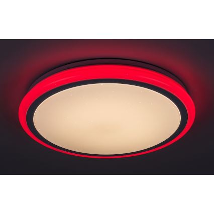 Rabalux - stmievateľné LED stropné svietidlo s diaľkovým ovládaním, RGB, 32 W, 230 V, priemer 40 cm