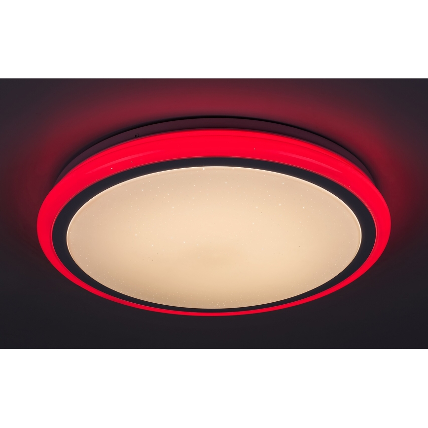 Rabalux - stmievateľné LED stropné svietidlo s diaľkovým ovládaním, RGB, 32 W, 230 V, priemer 40 cm