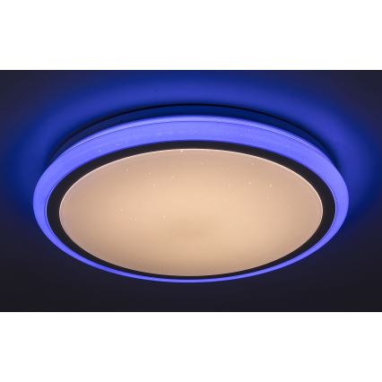 Rabalux - stmievateľné LED stropné svietidlo s diaľkovým ovládaním, RGB, 32 W, 230 V, priemer 40 cm