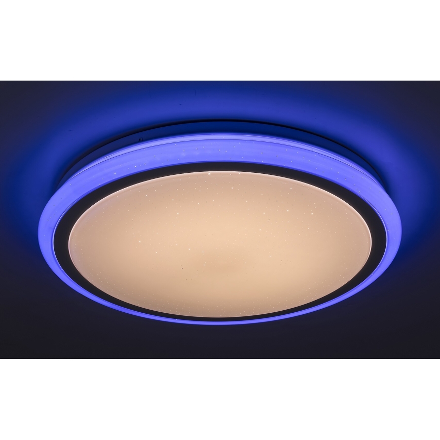 Rabalux - stmievateľné LED stropné svietidlo s diaľkovým ovládaním, RGB, 32 W, 230 V, priemer 40 cm