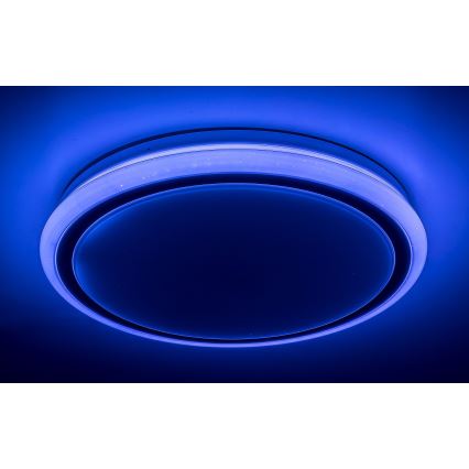 Rabalux - stmievateľné LED stropné svietidlo s diaľkovým ovládaním, RGB, 32 W, 230 V, priemer 40 cm