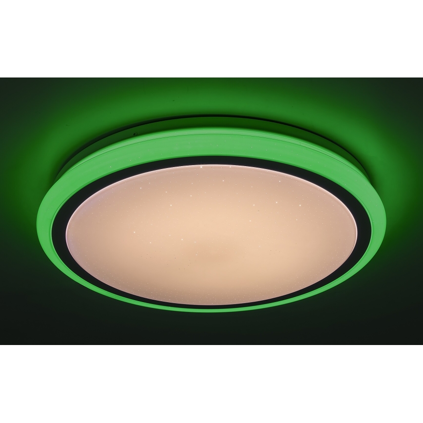 Rabalux - stmievateľné LED stropné svietidlo s diaľkovým ovládaním, RGB, 32 W, 230 V, priemer 40 cm