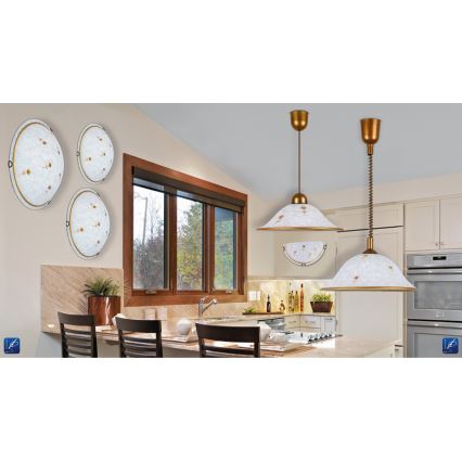 Rabalux 1954 - Stropné svietidlo ART FLOWER 3xE27/60W/230V