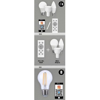 Rabalux - LED RGB Stmievateľná žiarovka GU10/5W/230V Wi-Fi 3000-6500K