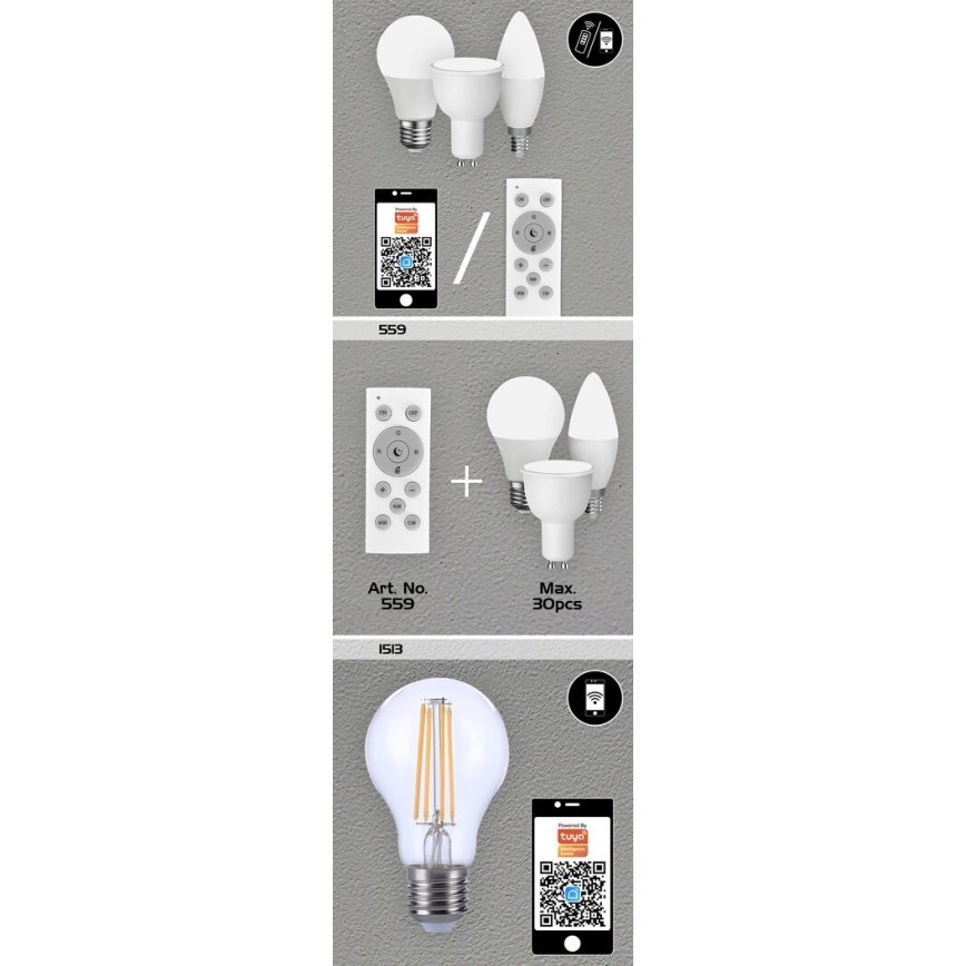 Rabalux - LED RGB Stmievateľná žiarovka GU10/5W/230V Wi-Fi 3000-6500K