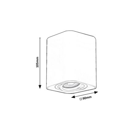 Rabalux - Bodové svietidlo 1xGU10/42W/230V biela