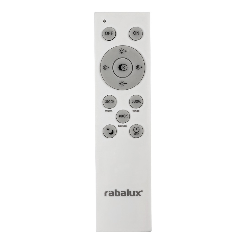 Rabalux - stmievateľné LED stropné svietidlo LED/40W/230V 3000-6500K čierne, priemer 49 cm + diaľkové ovládanie