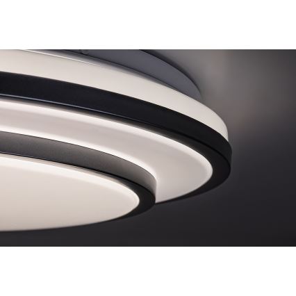 Rabalux - LED stmievateľné stropné svietidlo LED/40W/230V 3000-6500K strieborné pr. 49 cm + diaľkové ovládanie
