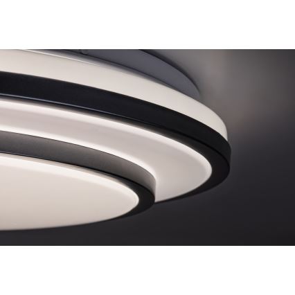 Rabalux - LED stmievateľné stropné svietidlo LED/40W/230V 3000-6500K strieborné pr. 49 cm + diaľkové ovládanie