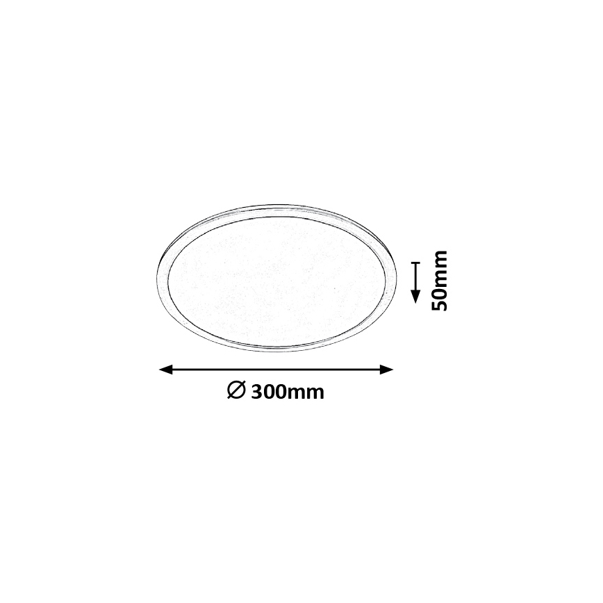 Rabalux - LED Stmievateľné stropné svietidlo LED/20W/230V pr. 30cm