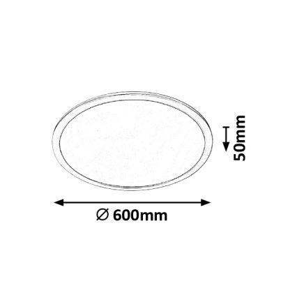 Rabalux - LED Stmievateľné stropné svietidlo LED/40W/230V pr. 60cm