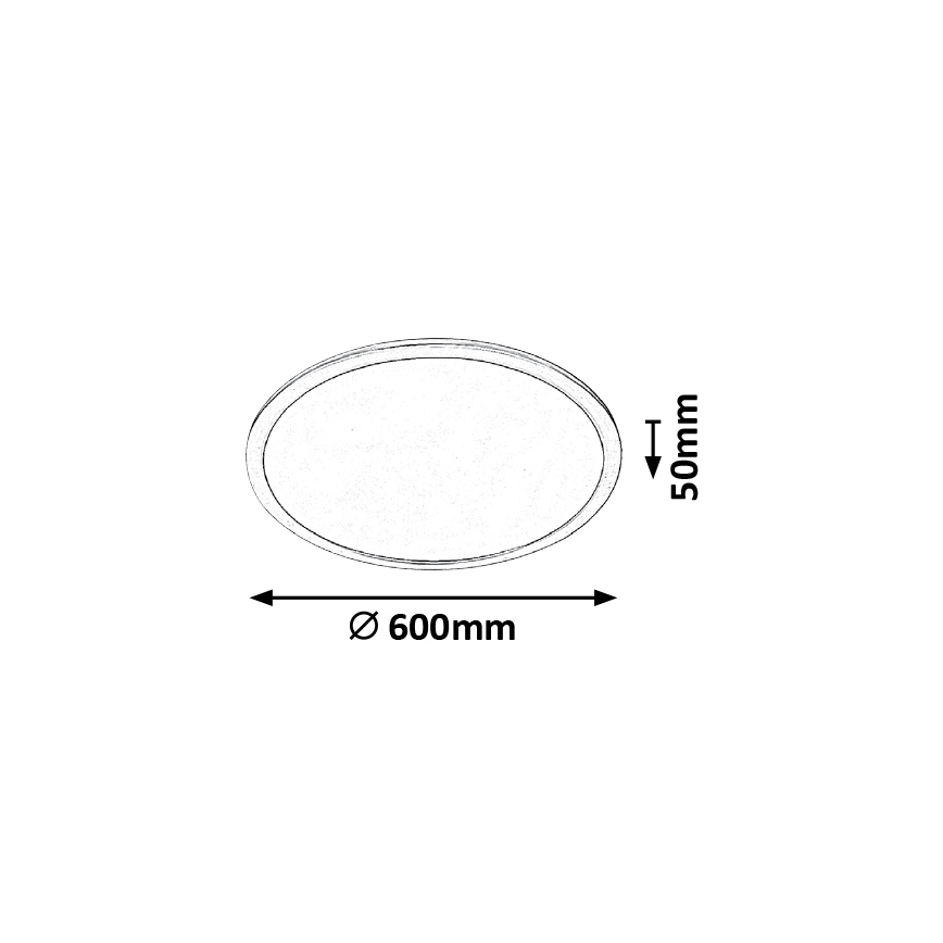 Rabalux - LED Stmievateľné stropné svietidlo LED/40W/230V pr. 60cm