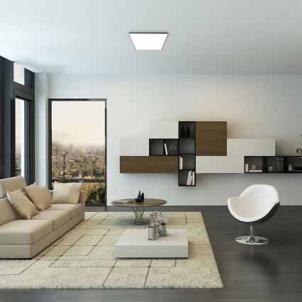 Rabalux - LED RGB Stmievateľné stropné svietidlo LED/22W/230V Wi-Fi Tuya + diaľkové ovládanie 42x42 cm