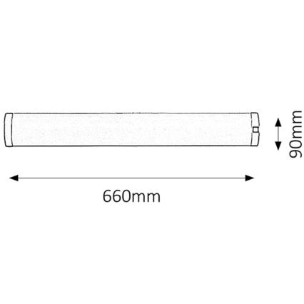 Rabalux - Podlinkové svietidlo G13/18W/230V