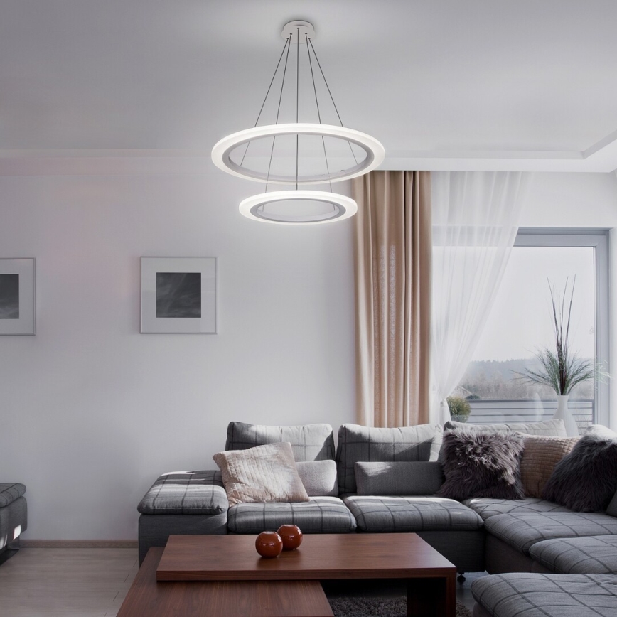Rabalux 2429 - LED Luster ADRIENNE LED/62W/230V strieborná