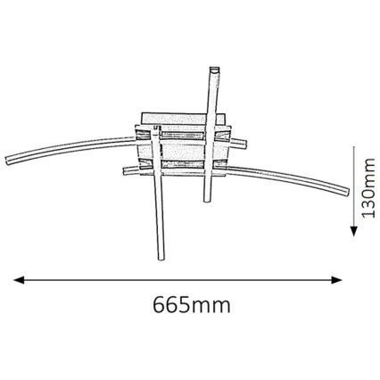 Rabalux - LED Stropné svietidlo 4xLED/6W