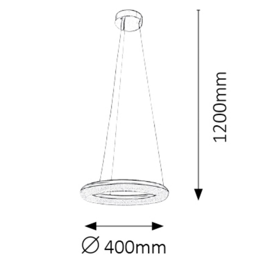 Rabalux - LED Stmievateľný luster 24W/230V + diaľkové ovládanie