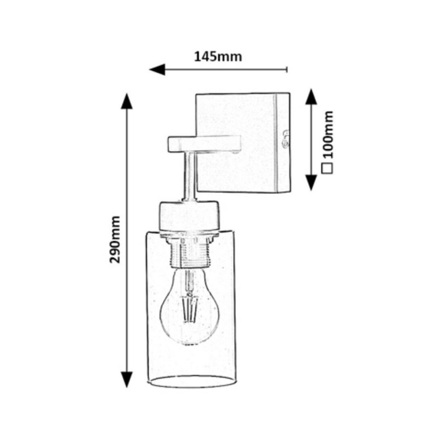Rabalux - Nástenná lampa 1xE27/40W/230V