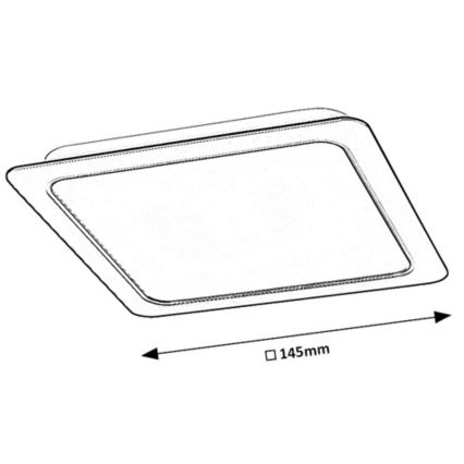 Rabalux - LED Podhľadové svietidlo LED/12W/230V 14,5x14,5 cm