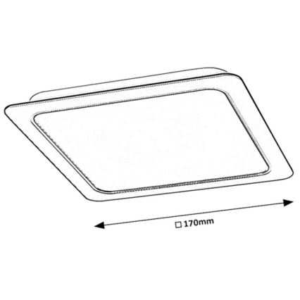 Rabalux - LED Podhľadové svietidlo LED/17W/230V 17x17 cm